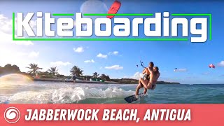 Kiteboarding Session  Jabberwock Beach Antigua [upl. by Emeric]