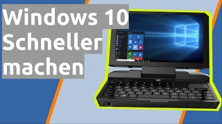 Windows 10 optimieren beschleunigen schneller machen [upl. by Giwdul181]