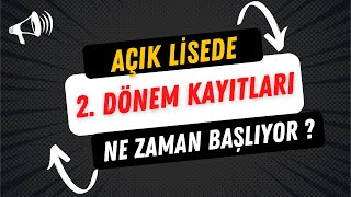 Açık Liseye Geçişler Zorlaştı mı [upl. by Vikky]