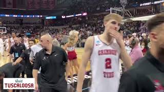 Alabama walks off the court after win over Charleston in NCAA Tournament [upl. by Portwine]