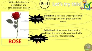 Denotation vs Connotation Word Meanings Common Core State Standard RL4 [upl. by Ttik]