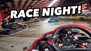 This RACE NIGHT was WILD at Fast Lane Karting Stoke [upl. by Backler]