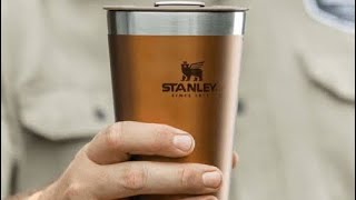 COPO TÉRMICO DE CERVEJA COM TAMPA STANLEY MAPLE  473ML [upl. by Hwang]