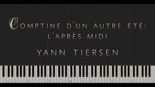 Comptine dun autre été lAprèsmidi  Yann Tiersen \\ Synthesia Piano Tutorial [upl. by Niltac]