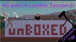 how to drop a axe in lumber tycoon 2 [upl. by Sew]