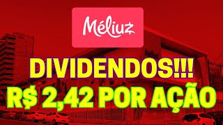 CASH3 MÉLIUZ R 242 POR AÇÃO EM DIVIDENDOS REDUÇÃO CAPITAL MÉLIUZ [upl. by Nnairb]