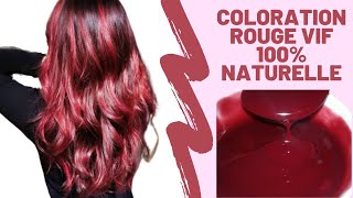 💥Coloration Rouge vif 100 Naturelle pour Colorer Vos Cheveux à la Maison💥 [upl. by Dunton]