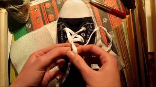 Спосіб завязати шнурки пентаграмою  The way to tie the laces with a pentagram  DIY [upl. by Jose]