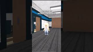 Me with vs without headless roblox mm2 [upl. by Fanchan407]