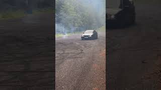 BMW E36 325I Drift burnout exhaust sound [upl. by Mather]