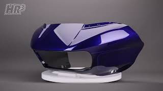 HR3 Zephyr Blue  Black Sunglo Outer Shark Fairing amp Inner Fairing Set [upl. by Tterb]