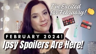 FEBRUARY 2024 IPSY SPOILERS GLAM BAG BOXYCHARM amp BEAUTY BOOST [upl. by Garnet805]