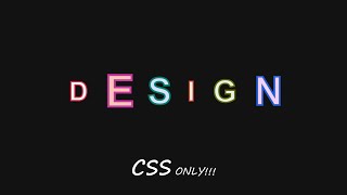 CSS Amazing Lighting Text  CSS Text Animation [upl. by Veta398]