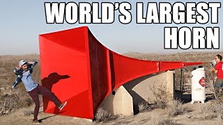 Worlds Largest Horn Shatters Glass [upl. by Koppel]