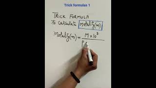 Trick to solve numericals based upon molality and density  molality [upl. by Cost137]