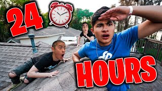 24 HOUR OVERNIGHT CHALLENGE in WATERPARK [upl. by Saberio]