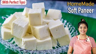 வெறும் 100ரூ 12 கிலோ உதிராத Soft பன்னீர் வீட்ல செய்ங்க👌 how to make paneer at home  paneer [upl. by Ylrehc]