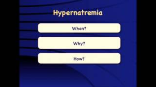 Hypernatremia When why and how [upl. by Kirby]