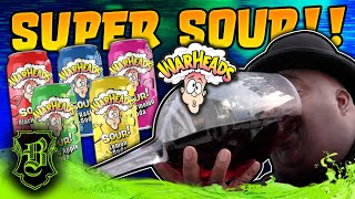 Every Warheads SUPER SOUR Gallon Wine Glass Chug 10 Cans [upl. by Nahtonoj]