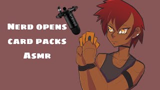 ASMR Nerd Opens Yugioh Card Packs Rambling and card sounds [upl. by Halak19]