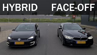 Golf GTE Stage 1  285 HP vs BMW 530e Stage 1  360 HP 0100 amp 100200 kmh Acceleration [upl. by Sitnalta689]