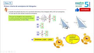 Primer criterio de semejanza de triángulos [upl. by Neersin]