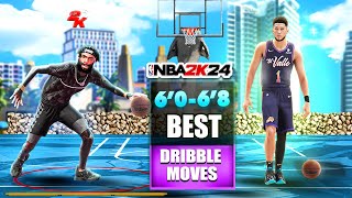 Season 5  BEST DRIBBLE Moves for SMALL amp TALL GUARDS😈 in NBA 2K24  DBOOK DRIBBLE STYLE🤯 [upl. by Siriso]