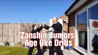 Zanshin Karate Kids  Basic Age Uke Drills [upl. by Katlin]