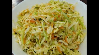 Krautsalat schnell einfach und sehr lecker Weißkohlsalat [upl. by Noiwtna]