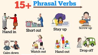 15 Daily use phrasal verbs  Phrasal verbs  Phrasal verbs with pictures [upl. by Oijres288]