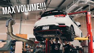 Veloster N Gets CRAZY LOUD SXTH Element Downpipe Install amp Sound Test [upl. by Geraud]