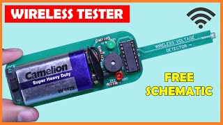 Non Contact Voltage Tester DIY  How to Make Wireless AC Voltage Detector on PCB [upl. by Antoinetta]