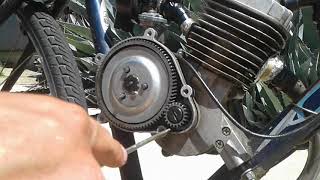 How to properly adjust clutch on motorized bicycle  Part 1 [upl. by Aohsoj3]