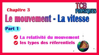 TC Physique  le Mouvement  la vitesse  part 1 la relativité du mouvement amp types de Reférentiel [upl. by Anahsak]