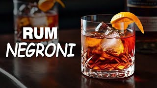 How to Make The Best Rum Negroni Cocktail Drink Ingredients and Recipe [upl. by Ilah241]