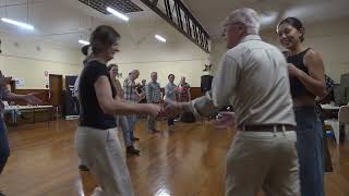 Virginia Reel Dance at Southern Sydney Folks Bush Dance with Ryebuck [upl. by Anwaf626]