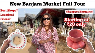 Banjara market gurgaon new location  Home decor crockery furniture  Gurgaon banjara market vlog [upl. by Llertnov956]