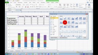 How To Create a Stacked Chart in Excel 2010 [upl. by Akemat]