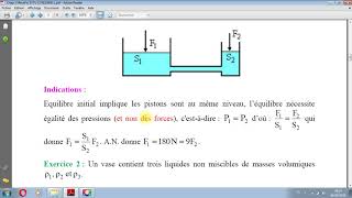 Ch3 Video 1 RESUME Hydrostatique [upl. by Dita]