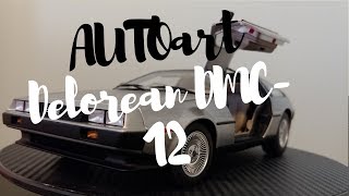 AUTOart 118 Delorean DMC12 Composite Diecast Model Car Review [upl. by Anstice]