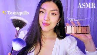 ASMR TE MAQUILLO para UNA CITA 💄✨ LIMPIEZA facial Roleplay  Soft Spoken [upl. by Akcemat]