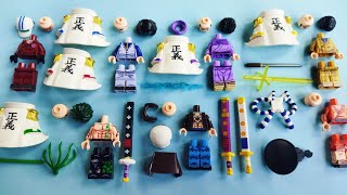 Lego strongest one piece wm  sakazuki issho borsalino oden kuzan  unofficial lego [upl. by Buderus]