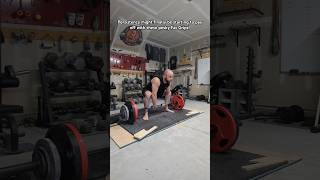 135kg 297lb Thumbless BFG Deadlift PR • garagegym gripstrength workout progress [upl. by Materi91]