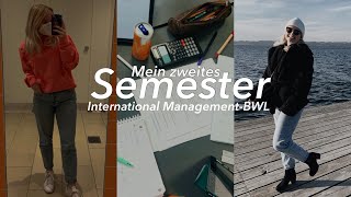 MEIN ZWEITES SEMESTER International Management BWL Module Klausuren amp Wie schwer ist unser Mathe [upl. by Attener]