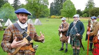 Meet the Jacobites  Highland Company of 1745 filmed at Crathes Castle Scotland May 2017 [upl. by Deutsch]