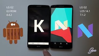 Android Nougat VS KitKat  Speed Test 2018  Which is Faster [upl. by Erund104]