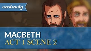 Macbeth Summary Act 1 Scene 2  Nerdstudy [upl. by Guyer]