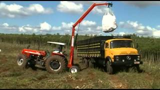 GUINCHO PARA COLHEITA DA MANDIOCA COM DESARME DE SACOLÃO  VISANORTE IMPLEMENTOS AGRÍCOLA [upl. by Adniral]