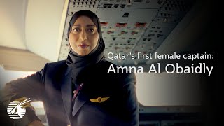 Qatar’s First Female Captain  Qatar Airways [upl. by Bradski]