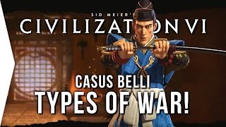 Civilization VI ► Types of WAR in Civ 6 Casus Belli [upl. by Mulry53]